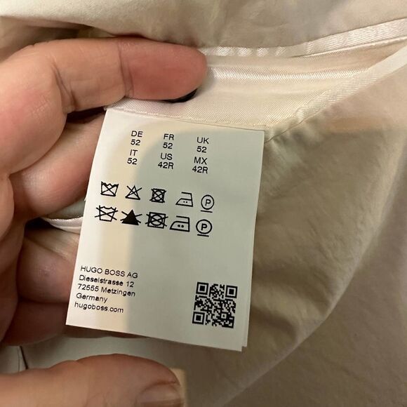 Boss Hugo Boss Slim Fit White Blazer Size 42R - Picture 16 of 16